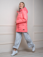 Женская парка на флисе "Соло" коралл