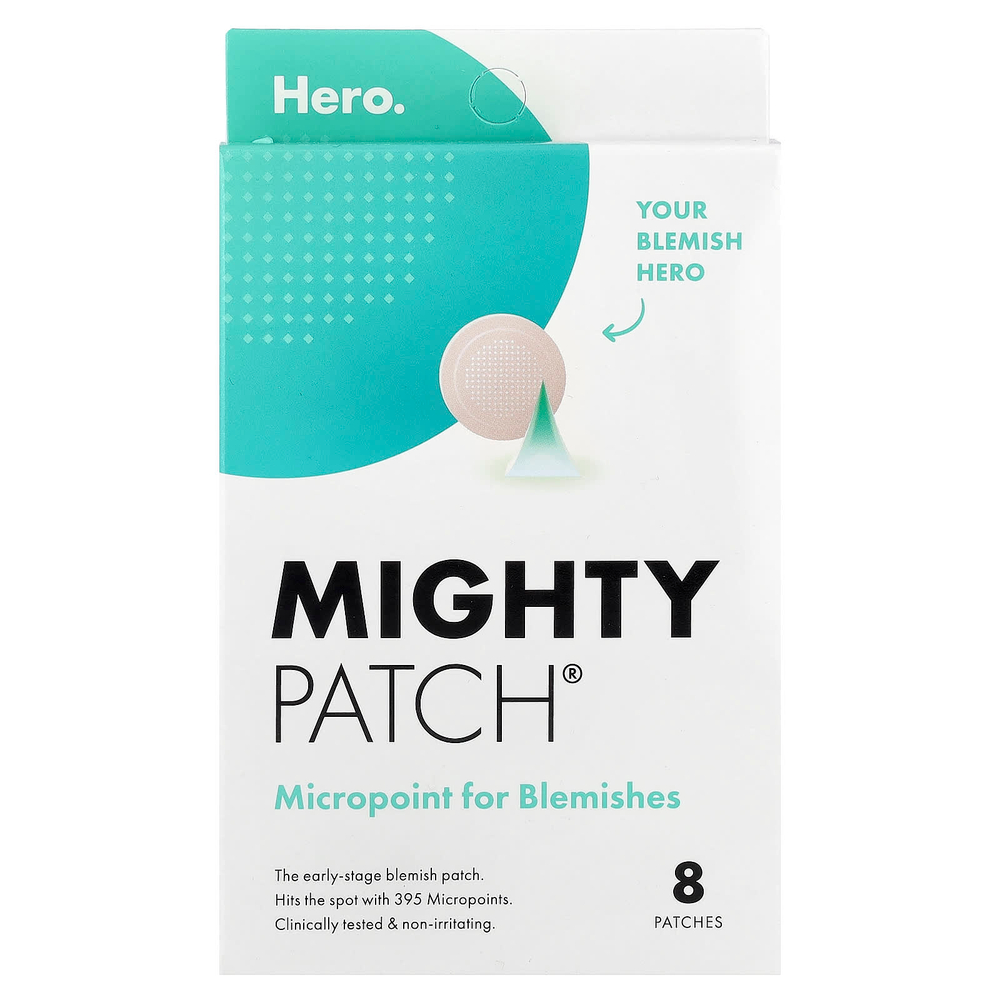 Hero Cosmetics, Mighty Patch, Micropoint для высыпаний, 8 патчей