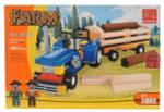 Конструктор блочный Аусини Ферма 220дет., коробка 28506