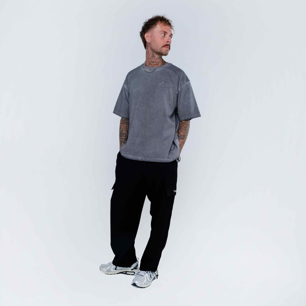 Футболка OG Logo Monochrome Concrete серая