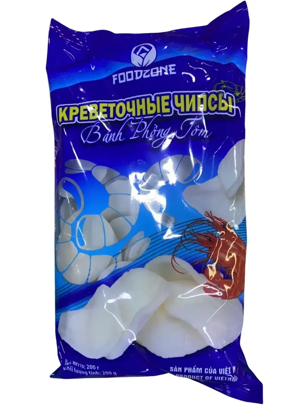 Креветочные чипсы для жарки 200 г