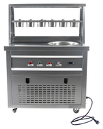 Фризер для жареного мороженого Foodatlas KCB-1Y (контейнеры, стол для топпингов, система контроля температуры)