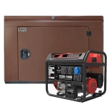 Генератор бензиновый SUNREKA G5500EAX с кожухом Geon 1200 RAL 8017
