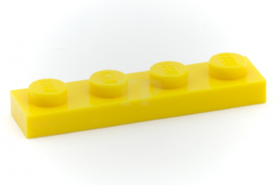 Lego Плитка 1x4 (желтая) 371024