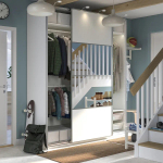Шкаф - PAX / MEHAMN/AULI  IKEA/ ПАКС / МЕХАМН/ АУЛИ   ИКЕА, 236х200  см, белый