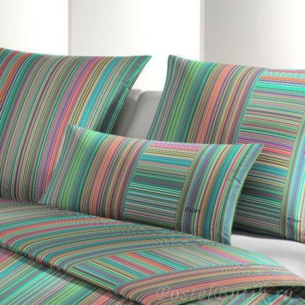Наволочка 50x70 JOOP! Fine Stripes зеленая Германия