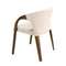 Стул Angel Cerda 5151, кремовый бархат, орех