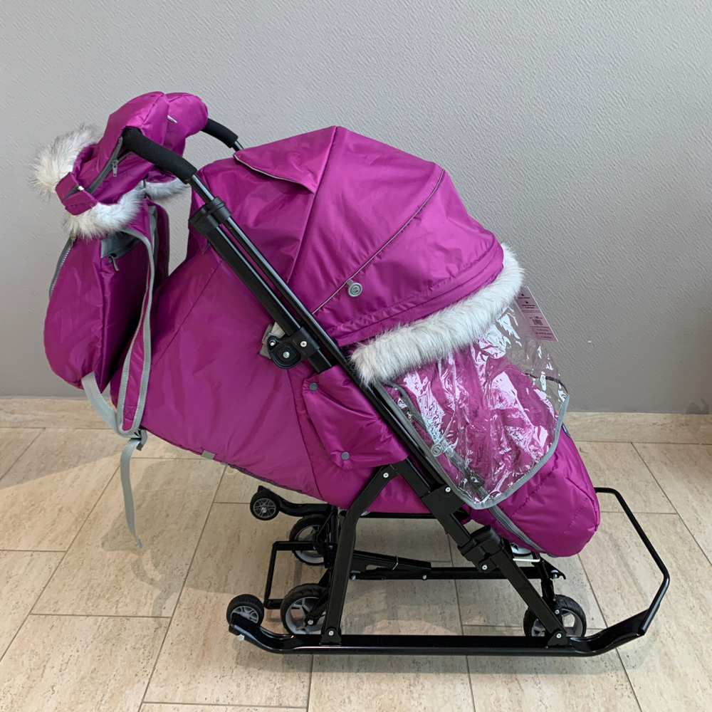 Коляска комбинированная «Ника Детям 7-5SK» баклажановый (арт. НД7-5SK/Б)