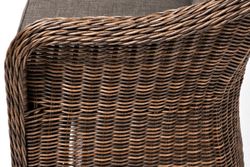 "Равенна" диван двухместный плетенный из ротанга, цвет коричневый