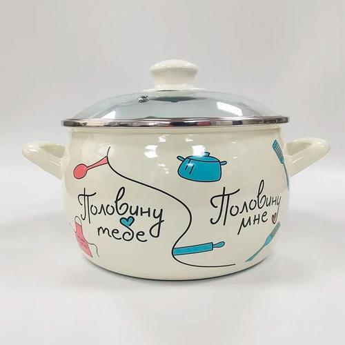 Глубокая кастрюля с стекл. крышкой  368451