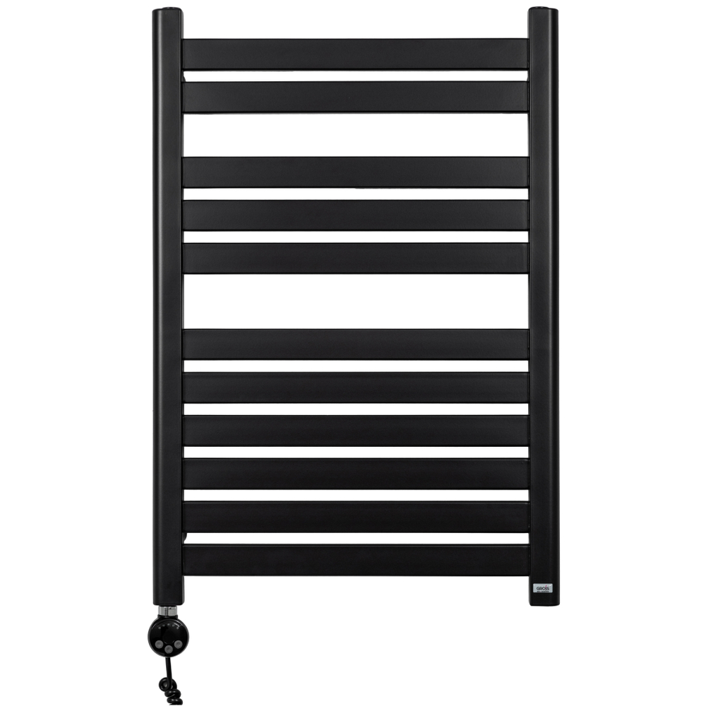 Полотенцесушитель GROIS Leila GR-017 500х800 П11 (2+3+6) RAL9005 черный матовый, (1 шт)