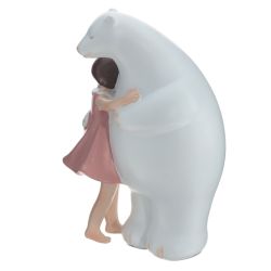 GAEM Фигурка декоративная "Девочка с медведем", L9 W9 H16 см