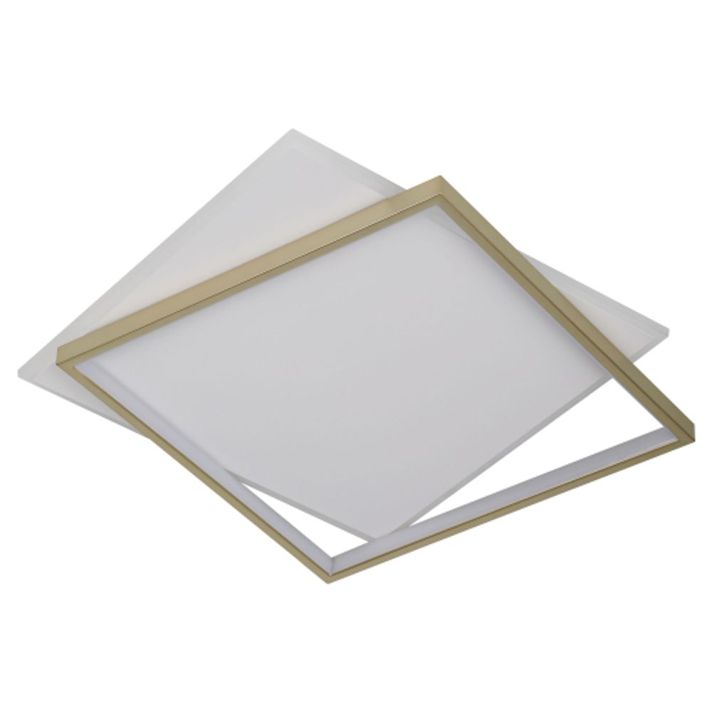 Светильник потолочный светодиодный ЭРА Модерн Lima CLL-1-82 3K-6,5K RC WH+GD с ДУ белый-золото