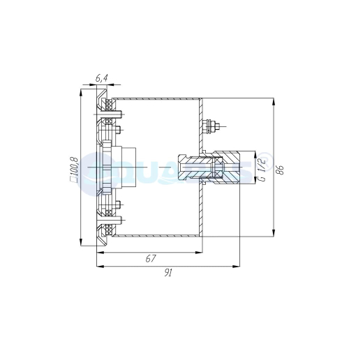 АД.02.0-01 Адаптер под сенсорную пьезокнопку (квадратная лицевая) пленка