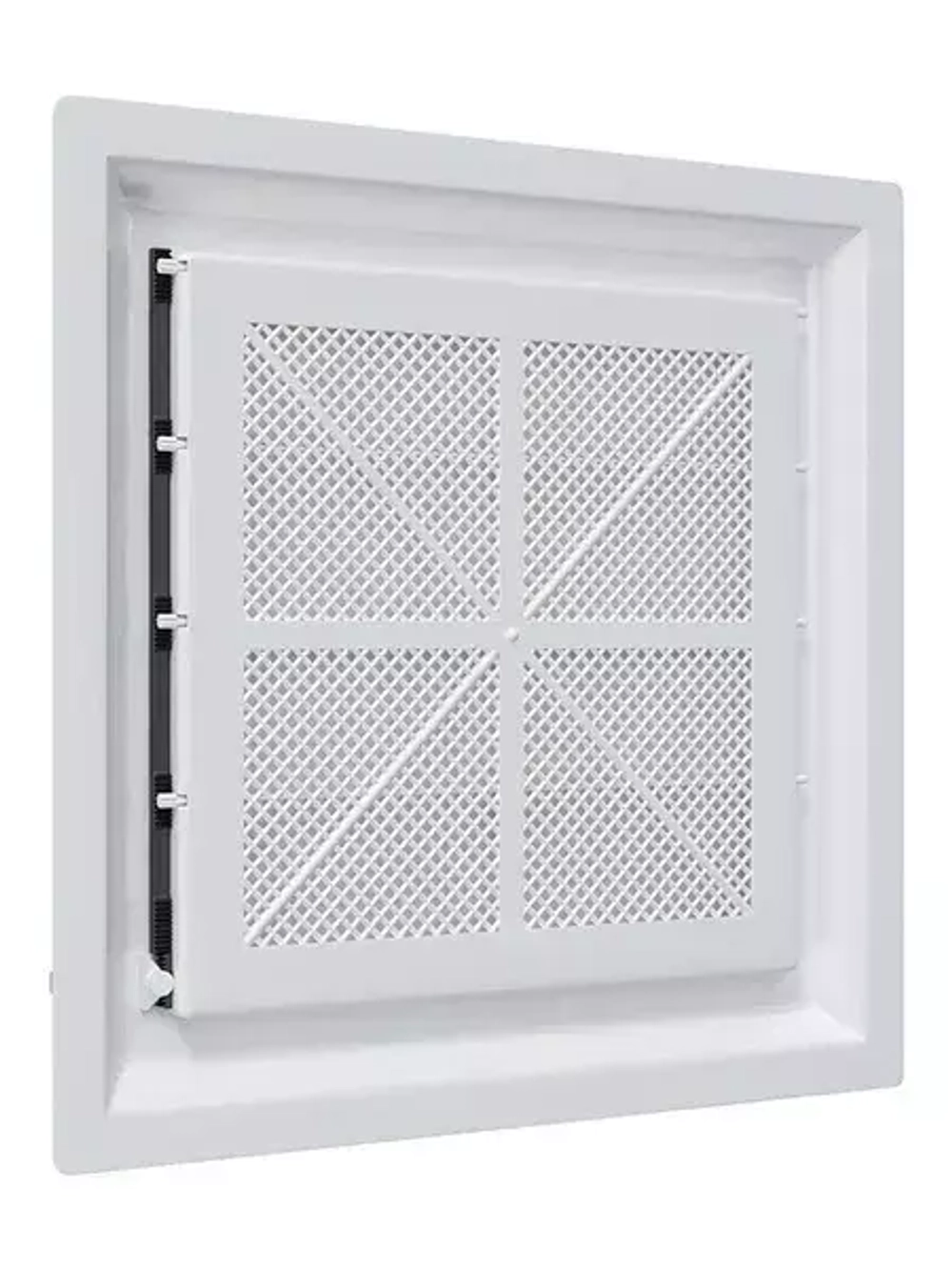 Решетка вентиляционная AIRVENT регулируемая жалюзи 281х281 пластик 2828AVp