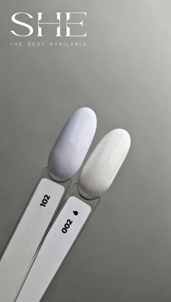 She Гель-лак 102 супер белый, 10мл