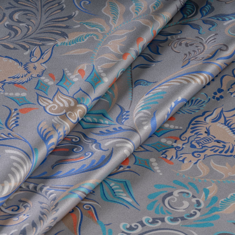 Наволочка 50x70 Mollen Утро светло-серая хлопковая