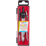 Готовальня 5 предметов, циркуль 135мм, пластиковый футляр (Cпейс)