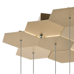 750223 Люстра подвесная FAVO LED-60W 2880LM ЗОЛОТО 4000K