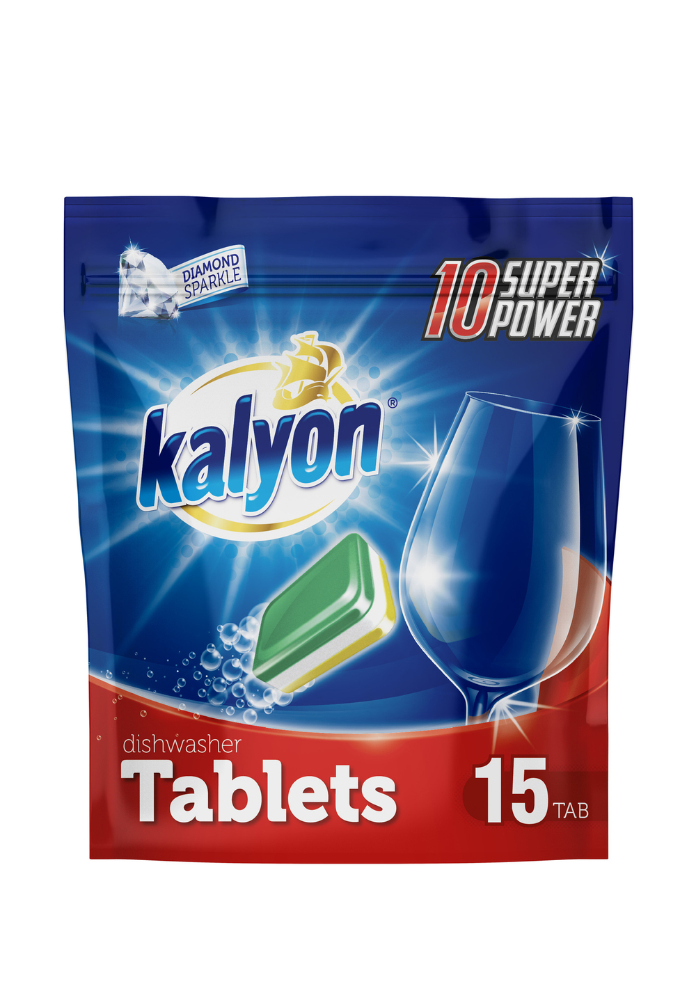 Таблетки для посудомоечной машины 15шт Kalyon