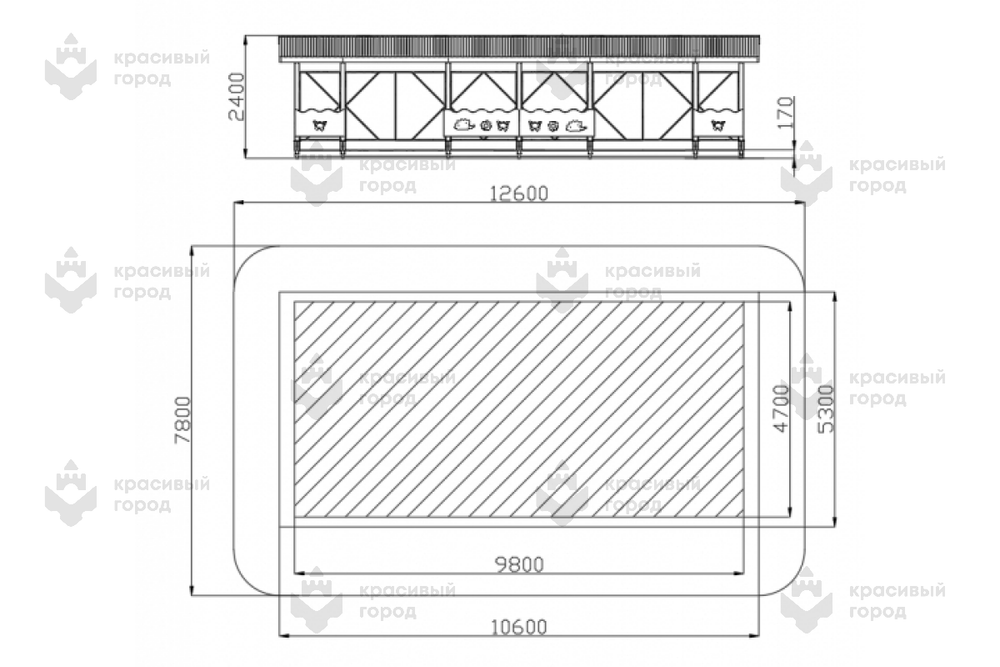 Теневой навес тип 6.7