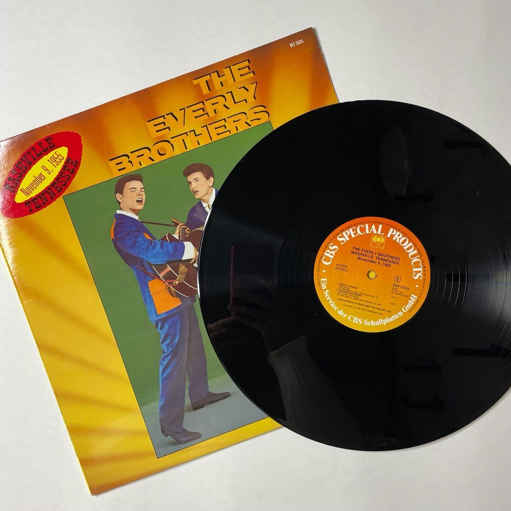 Винтажная виниловая пластинка LP The Everly Brothers Nashville Tennessee, November 9, 1955 (Germany 1981) 45 RPM