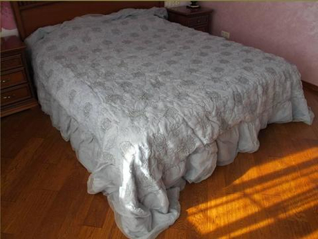 Покрывало 270х270 Arte Pura AP2.984-417 Respiro Old серо-темно-голубой