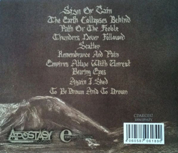SIGN OF CAIN - To Be Drawn And To Drown, музыкальный компакт диск, death doom metal, AT THE GATES