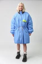 Парка Choompu оверсайз голубая