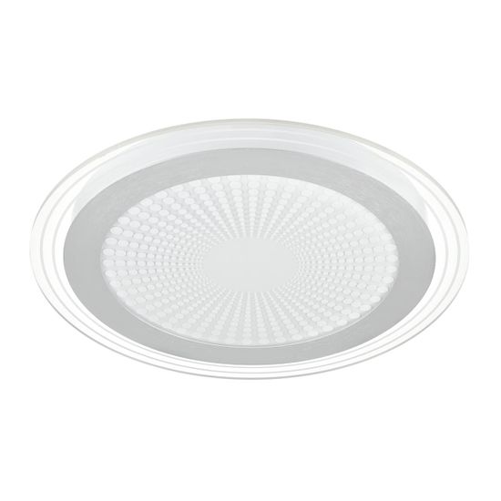 7739/80L MITRA LED SN 071 Светильник металл/акрил/белый/серебряный/прозрачный LED 80Вт 3000-6000К D480 IP20 пульт ДУ PROMISE