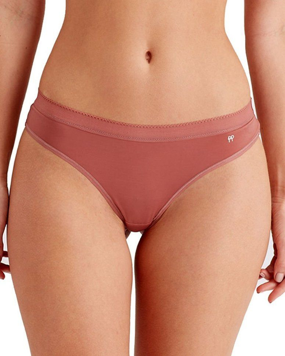 Трусики-стринги Naturals (Размер: M) (Цвет: грязно-розовый)