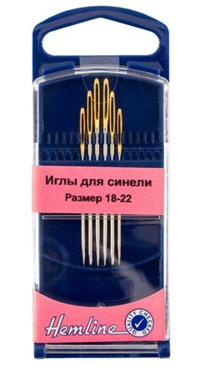 Иглы для синели в пластиковом контейнере №18-22, 6 шт (10702070/051222/3429998/1_Китай)