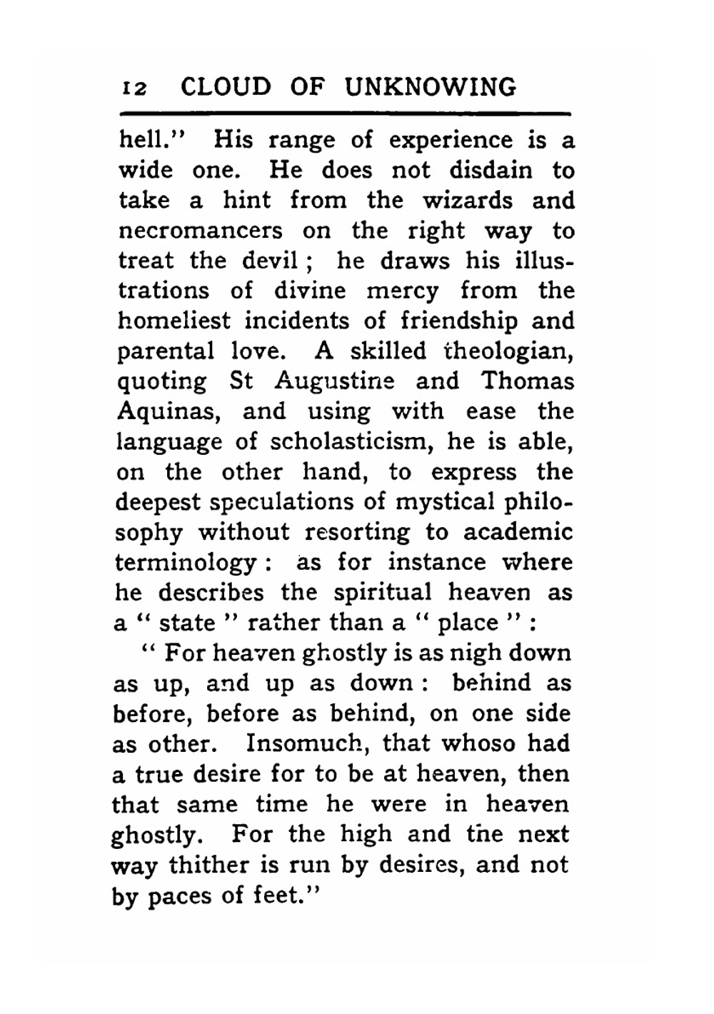 The Cloud of Unknowing | E.Underhill