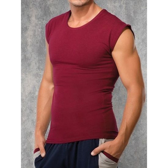 Мужская майка бордовая Doreanse 2233