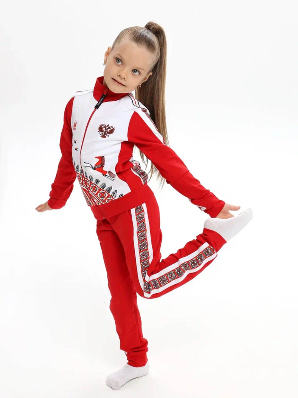 Спортивный костюм Мезенская роспись (коллекция "Русский стиль") именной
