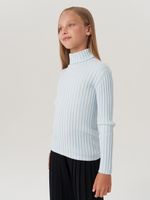 Джемпер водолазка для девочки AT274 голубой