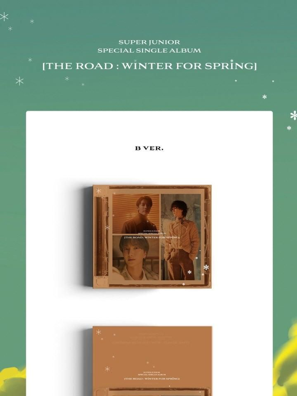 Альбом SUPER JUNIOR - The Road : Winter for Spring Special Single Album B Version