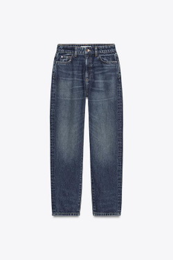 ZARA ДЖИНСЫ Z.05 MOM FIT RIGID С ВЫСОКОЙ ПОСАДКОЙ, СИНИЙ