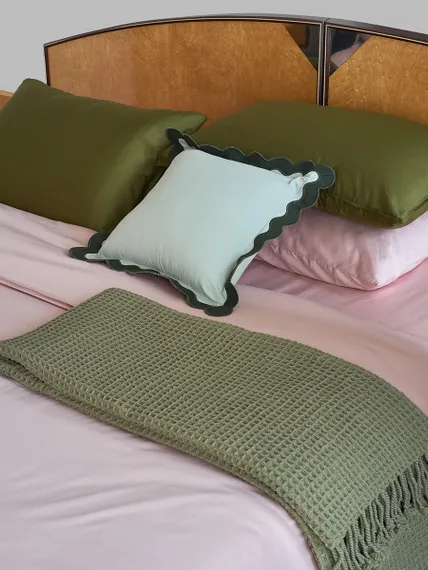 Комплект постельного белья из премиального сатина цвета пыльной розы из коллекции essential, 150х200 см