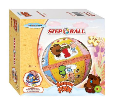 Пазл-шар 24эл. "Винни Пух" С/м (Степ пазл)