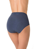 Трусы с высокой линией талии из мягкого перфорированного хлопка (Размер: 4X) (Цвет: бордовый)