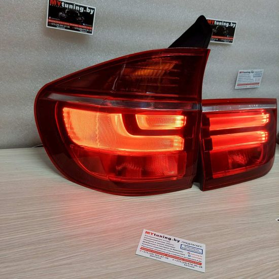 Задние фонари red white led LCI style для BMW X5 E70