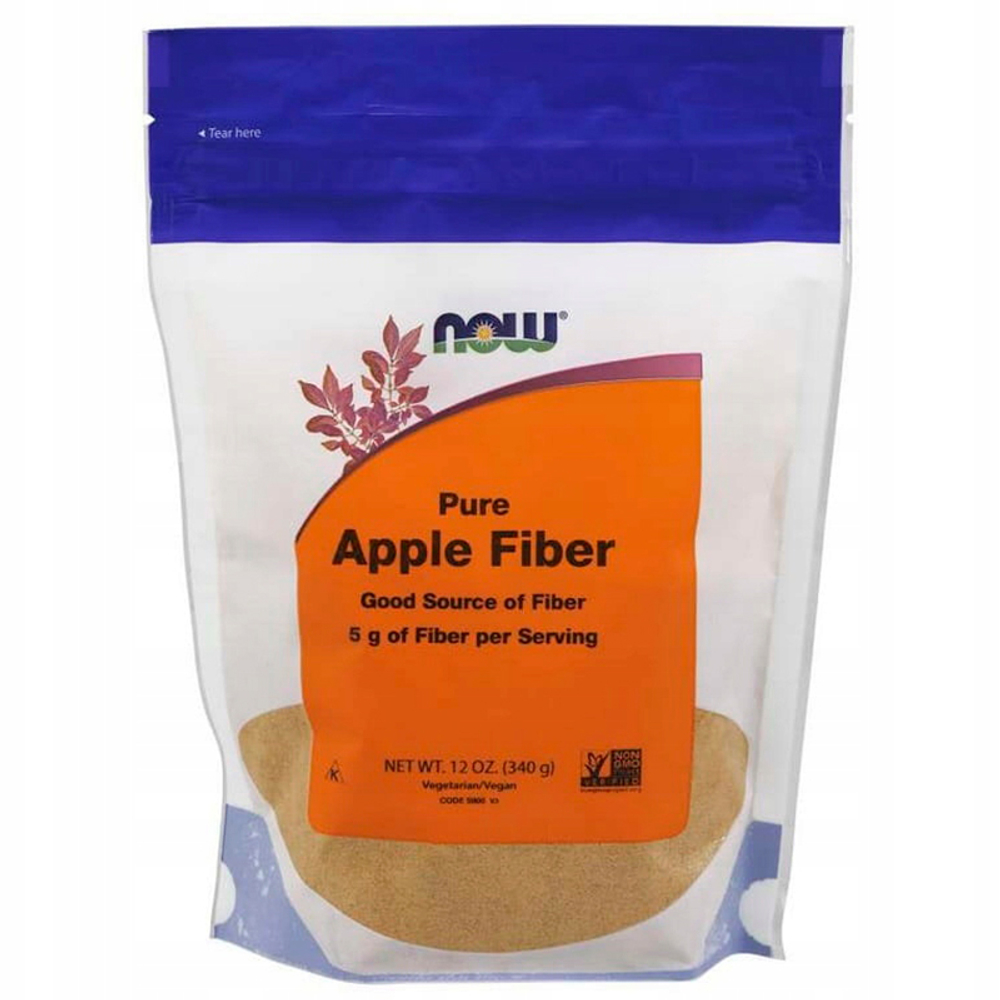 NOW Apple Fiber Чистая яблочная клетчатка (340 гр.)