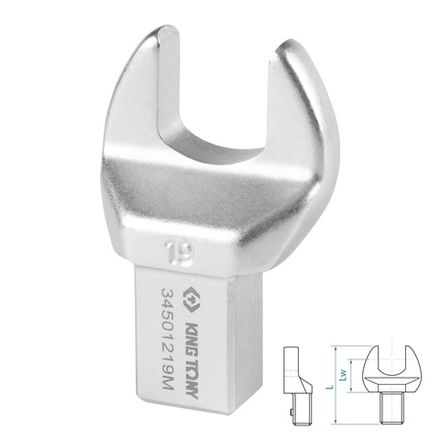 Цена на KING TONY (34501219M) Насадка рожковая серии "FIT", 19 мм, 14х18 мм