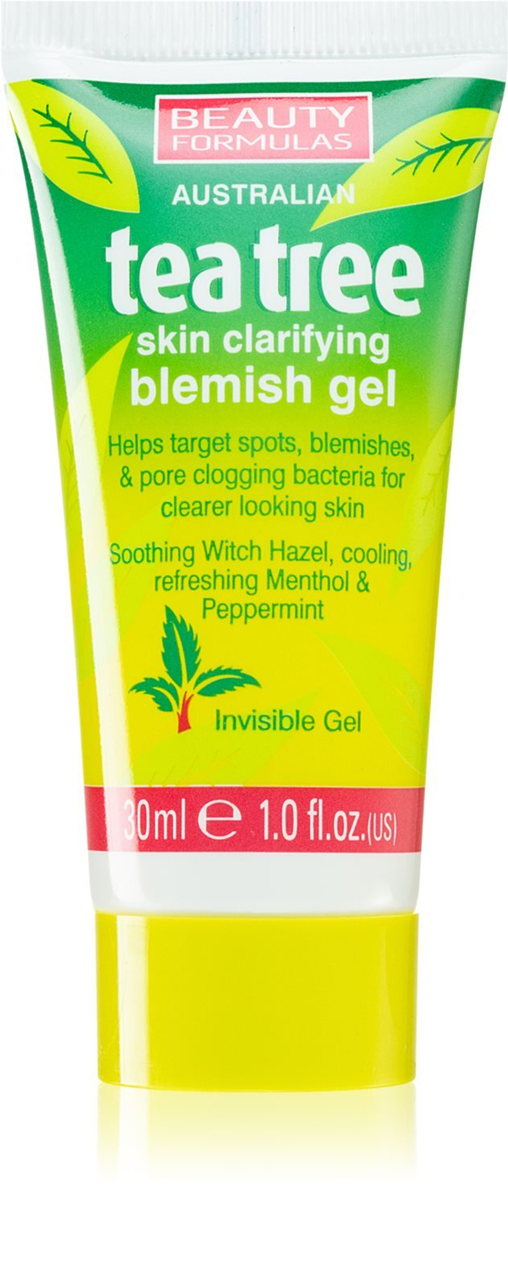 Beauty Formulas Tea Tree - успокаивающий очищающий гель против несовершенств кожи /   30  ml  / GTIN 5012251011624