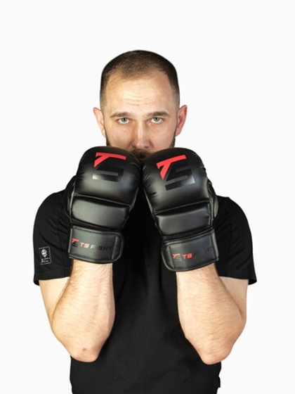 Перчатки для ММА черные Tomorrow Star