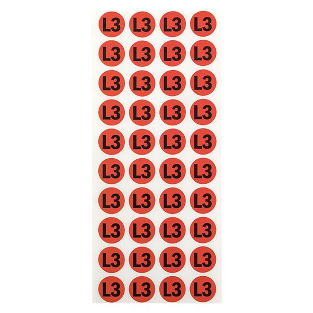 Наклейка "L3" d=20 EKF PROxima (100.00 шт.)