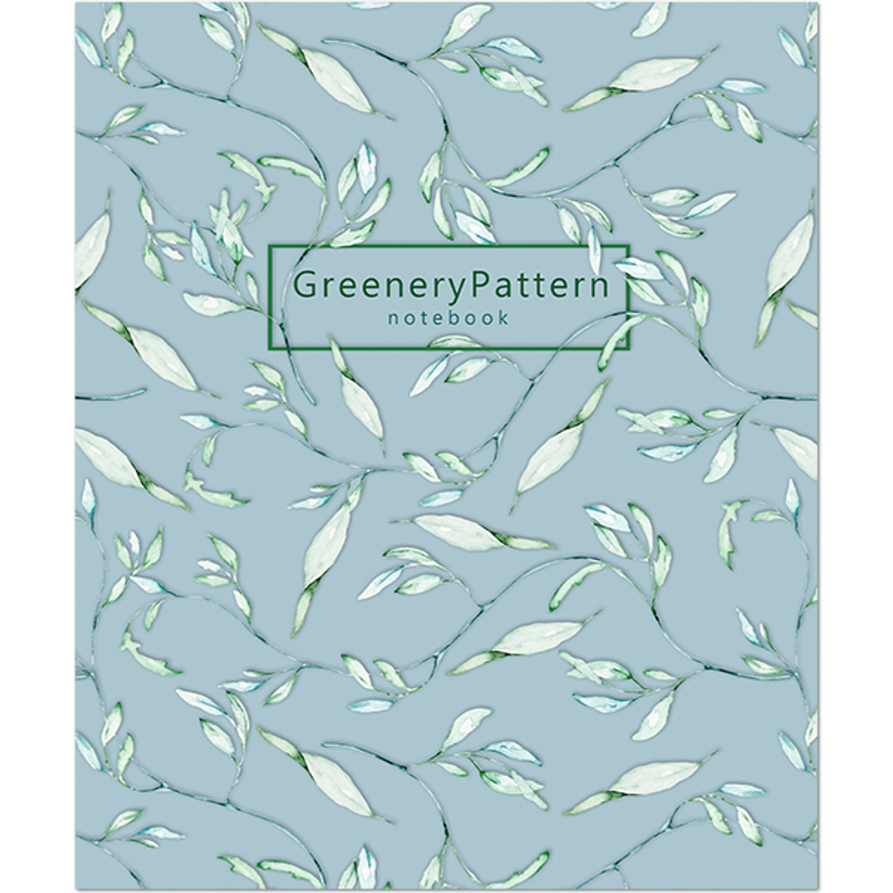 НОВИНКА! Тетрадь общая 48 листов на скрепке "Greenery Patterns"