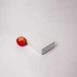 Коробка крышка-дно 21x6x15, белый, картон
