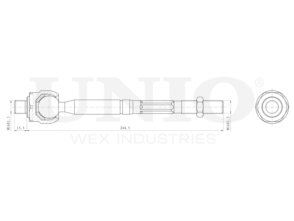 Тяга рулевая UNIO SSP-30105
